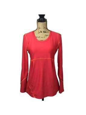 Athleta Long Sleeve Top Coral SMALL